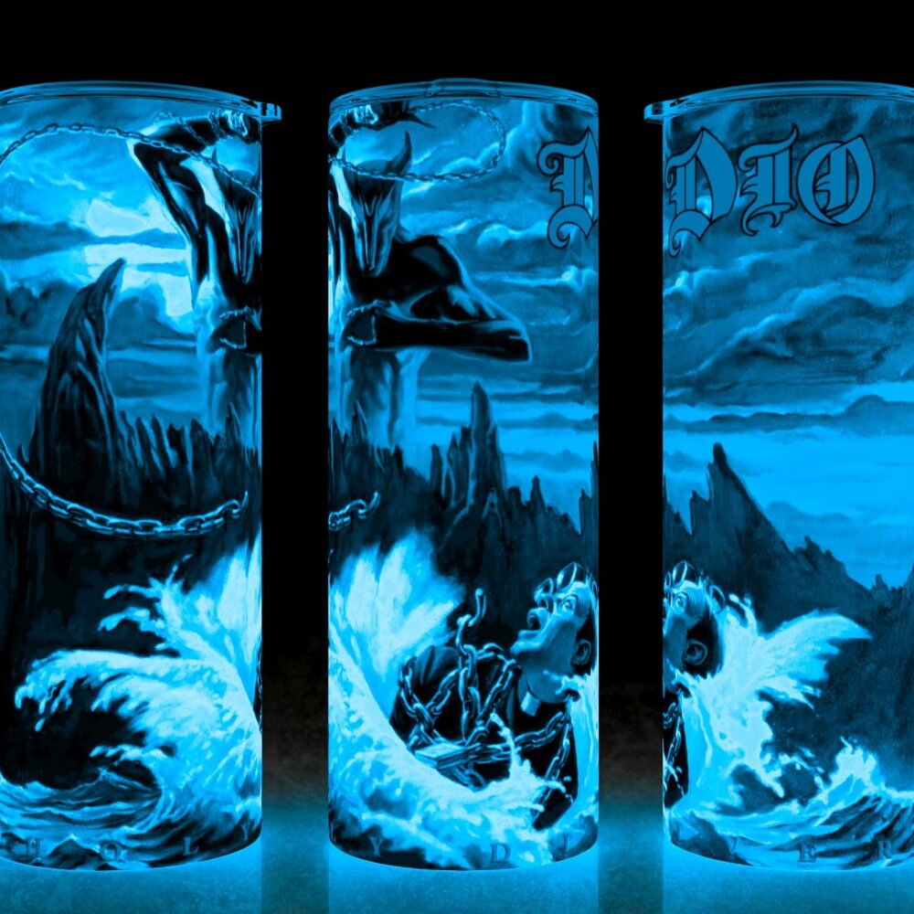 Glow in the Dark Dio Band - Holy Diver Heavy Metal Cup Mug Tumbler 20oz
